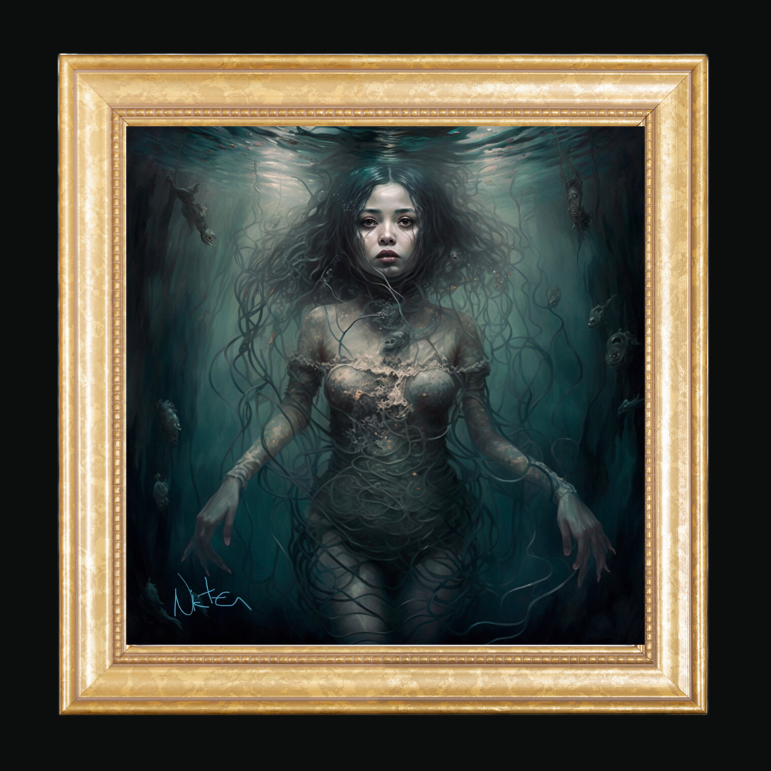 Drowning in your love painting